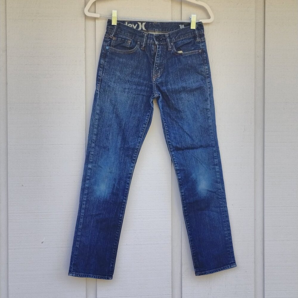 Hurley 84 Slim Youth Jeans Size 12 Stretch Denim Great Condition